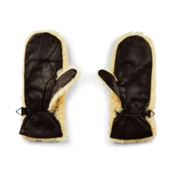 Bottega Veneta Shearling Leather Logo Handschoenen-Heren Handschoenen