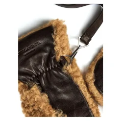 Bottega Veneta Shearling Leather Logo Handschoenen-Heren Handschoenen