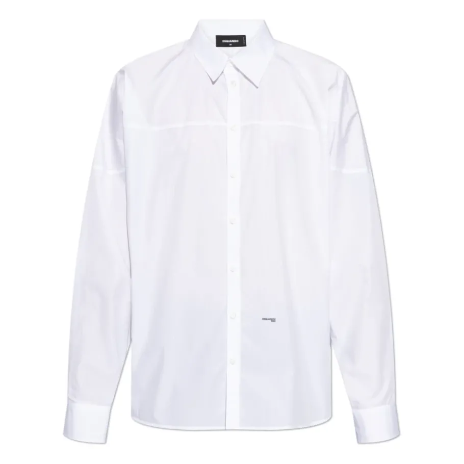 Dsquared2 Shirt met bedrukt logo-Heren Overhemden