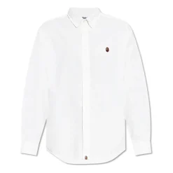 A BATHING APE Shirt met Logo-Heren Overhemden
