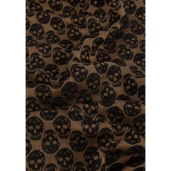 Alexander McQueen Sjaal met een opvallend schedelmotief-Heren Sjaals