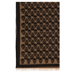 Alexander McQueen Sjaal met een opvallend schedelmotief-Heren Sjaals