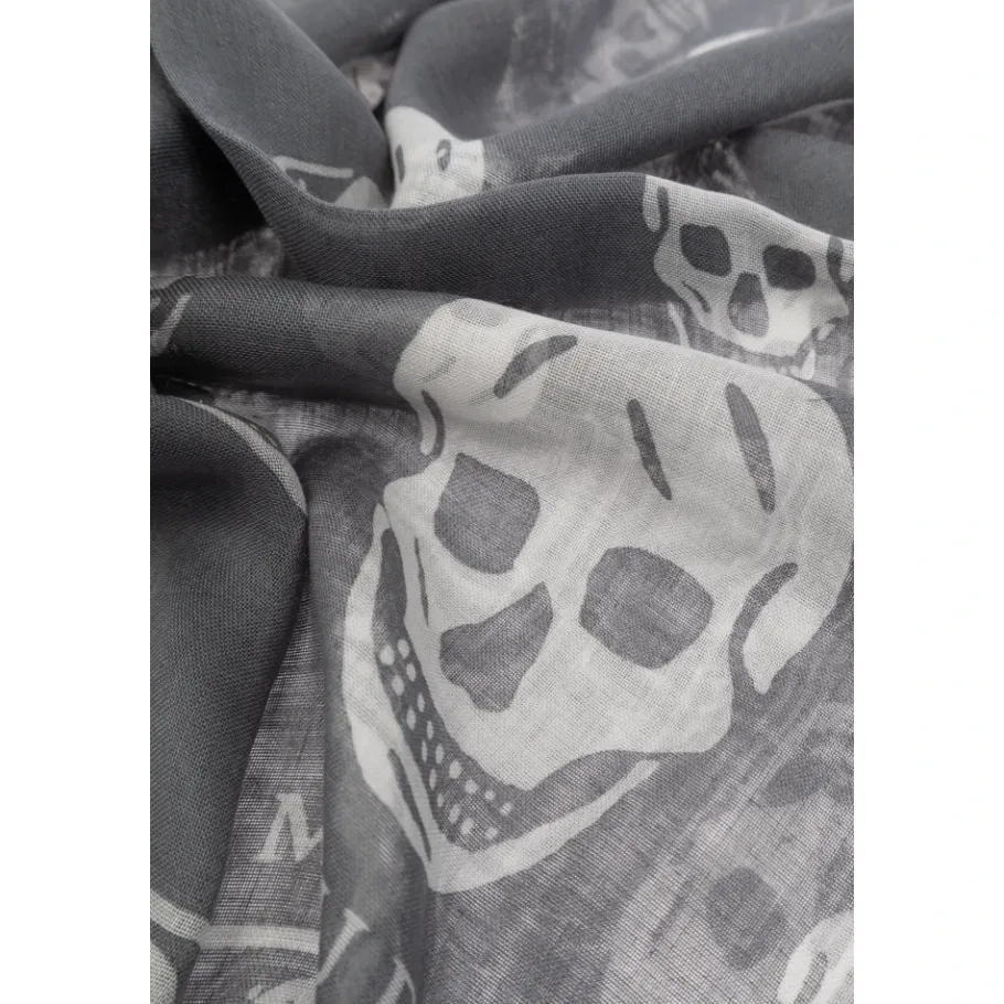 Alexander McQueen Sjaal met schedelmotief-Heren Sjaals