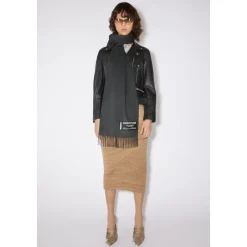 Acne Studios Sjaal van kasjmier met franjes-Heren Sjaals