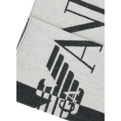 Emporio Armani Sjaal van wol en viscosemix-Heren Sjaals