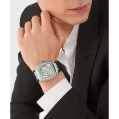 Philipp Plein Skeleton Crystal Horloge-Heren Horloges