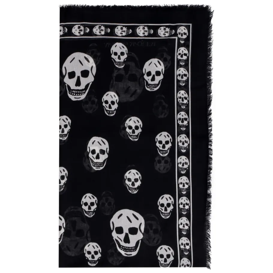 Alexander McQueen Skull Print Sjaal-Heren Sjaals