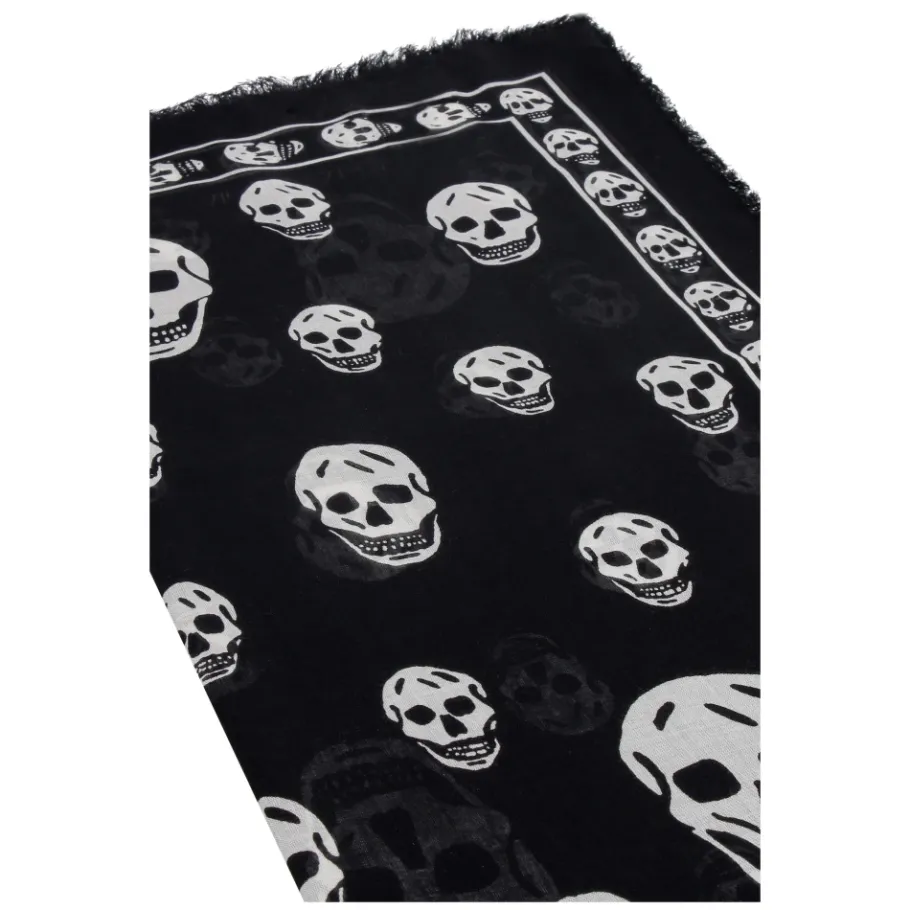 Alexander McQueen Skull Print Sjaal-Heren Sjaals