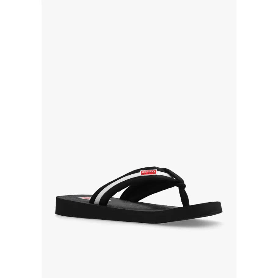 Kenzo Slide Sandaal met Logo-Heren Slippers