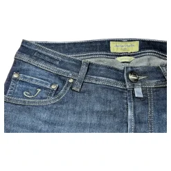 Jacob Cohën Slim Carbon Label Donker Gewassen Jeans-Heren Jeans