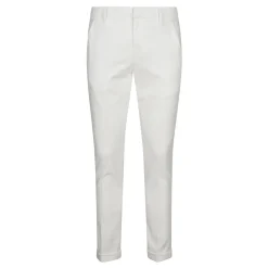 Dondup Slim Chino Broek met Achterzakken-Heren Broeken