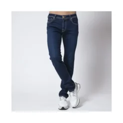 Jacob Cohën Slim Fit Navy Jeans met Gele Plooi - Nick Model-Heren Jeans