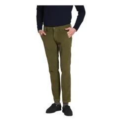 Mason's Slim Fit Olijf Corduroy Chino Broek-Heren Broeken