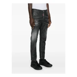 Dsquared2 Slim Fit Stretch Katoenen Jeans-Heren Jeans