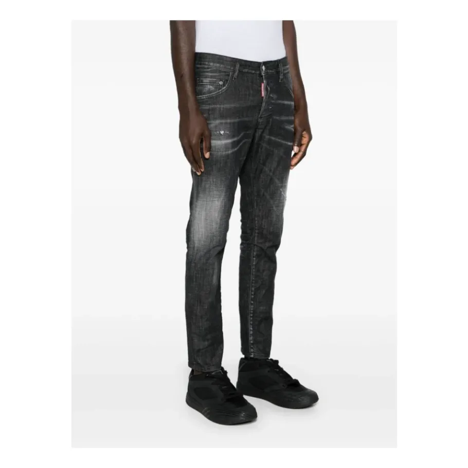 Dsquared2 Slim Fit Stretch Katoenen Jeans-Heren Jeans