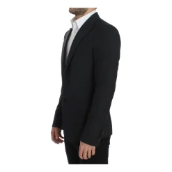 Dolce & Gabbana Slim Fit Wol Blazer-Heren Kostuums