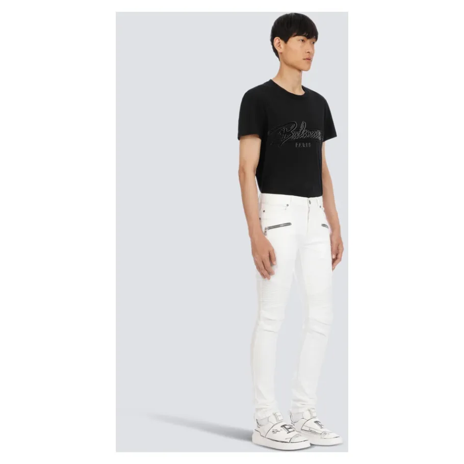 Balmain Slim-fit katoenen jeans-Heren Jeans