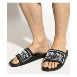 Versace Jeans Couture Slippers met logo-Heren Slippers