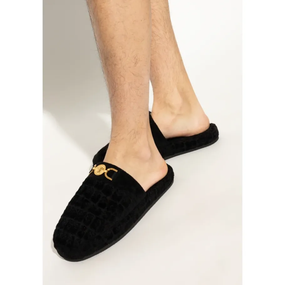 Versace Sloffen met logo-Heren Pantoffels
