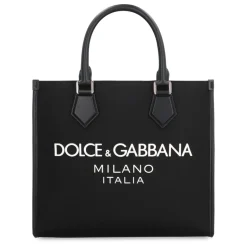 Dolce & Gabbana Small Nylon Shopper-Heren Tassen
