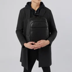 Piquadro Small size, laptop backpack 14-Heren Rugzakken