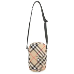 Burberry Smartphonehoes/schoudertas van geruite stof-Heren Tassen