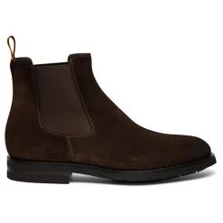 Santoni Soft Suede Chelsea Boot-Heren Laarzen