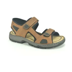Rieker Sport Sandaal met Klittenbandsluiting-Heren Sandalen
