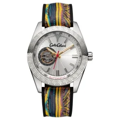 Carlo Colucci Sportief roestvrijstalen horloge met siliconen band-Heren Horloges