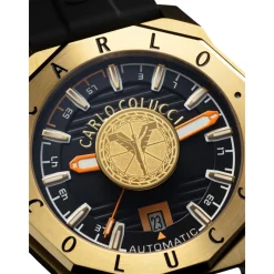 Carlo Colucci Sportief roestvrijstalen horloge met siliconen band-Heren Horloges