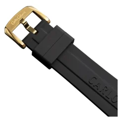 Carlo Colucci Sportief roestvrijstalen horloge met siliconen band-Heren Horloges