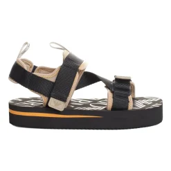 Emporio Armani Sportieve platformsandalen met klittenbandsluiting-Heren Sandalen