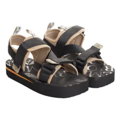 Emporio Armani Sportieve platformsandalen met klittenbandsluiting-Heren Sandalen