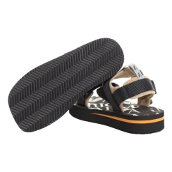 Emporio Armani Sportieve platformsandalen met klittenbandsluiting-Heren Sandalen