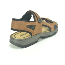 Rieker Sportieve Sandaal met Klittenband-Heren Sandalen