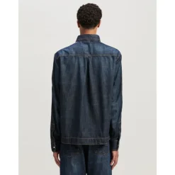 Palm Angels Stijlvol Denim Overshirt-Heren Overhemden