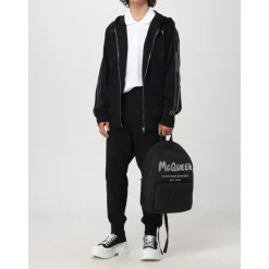 Alexander McQueen Stijlvolle Bedrukte Rugzak-Heren Rugzakken