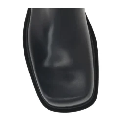 Bottega Veneta Stijlvolle leren enkellaarzen met rubberen zool-Heren Laarzen