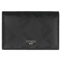 Fendi Stijlvolle Leren Kaarthouder-Heren Portefeuilles