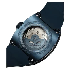 Carlo Colucci Stijlvolle roestvrijstalen siliconen horloge-Heren Horloges