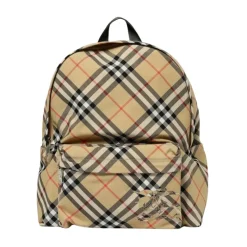 Burberry Stijlvolle Rugzak met Ruitpatroon-Heren Rugzakken
