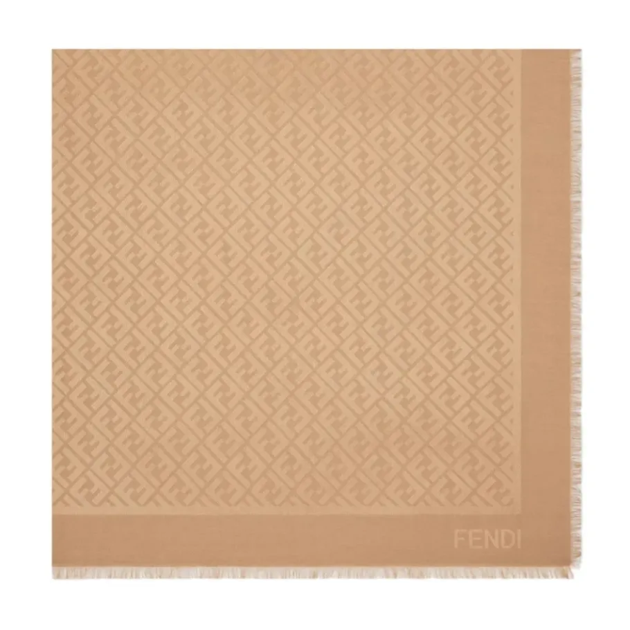 Fendi Stijlvolle Sjaal met GOTS Certificering-Heren Sjaals