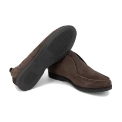 Kiton Stijlvolle suède enkellaarsjes-Heren Laarzen