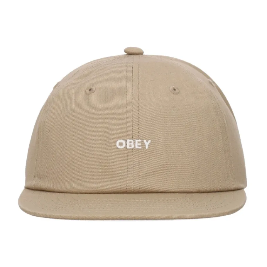 Obey Stoere Twill Flat Brim Cap-Heren Petten