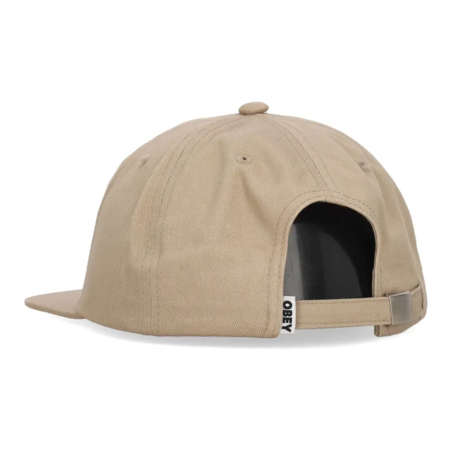 Obey Stoere Twill Flat Brim Cap-Heren Petten