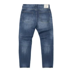Butcher of Blue Straight Shadow Denim Jeans-Heren Jeans
