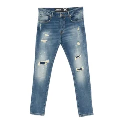 John Richmond Stretch Katoen Gescheurde Lange Jeans-Heren Jeans