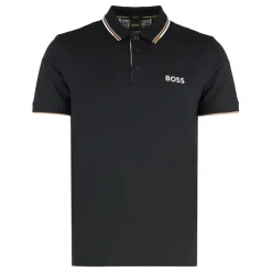 Hugo Stretch katoen piqué polo shirt-Heren Shirts