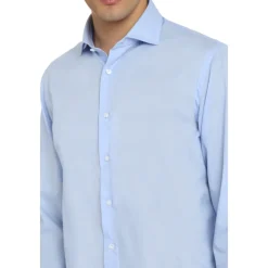 THE (Alphabet) Stretch katoenen overhemd-Heren Overhemden