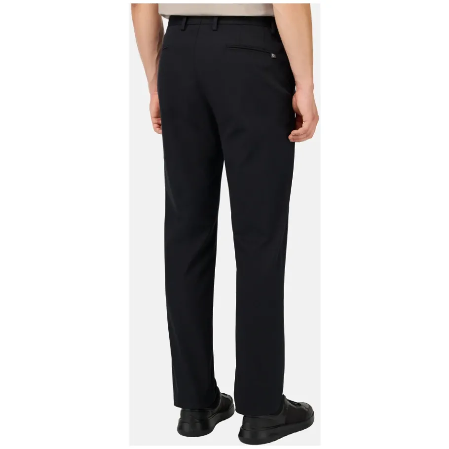 Boggi Milano Stretch Katoen/Tencel Broek-Heren Broeken